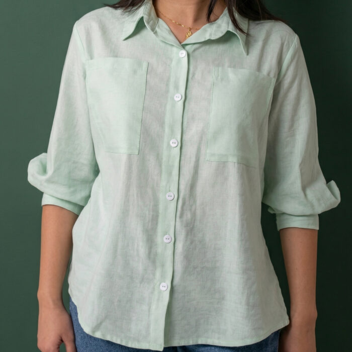OLERAE Pastel Green Everyday Shirt 3