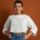 OLERAE Everyday White Crop Top 1