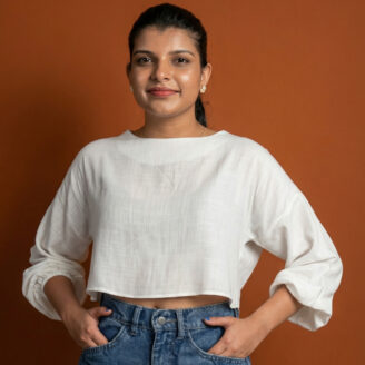 OLERAE Everyday White Crop Top 1