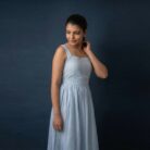 OLERAE Sky Blue Flow Maxi Dress 3